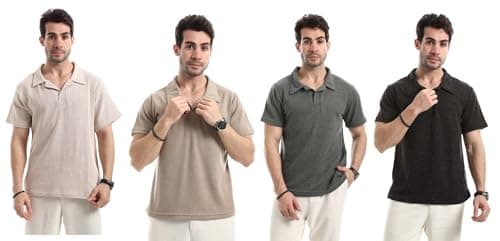 Red Circle Mens Bundle of 4 Ivory Dune Relaxed T-Shirt Bundle of 4 Ivory Dune Relaxed T-Shirt Outerwear