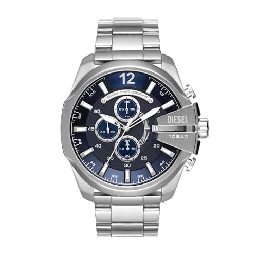 Diesel Mega Chief Watch for Men, Chronograph Men's Watch