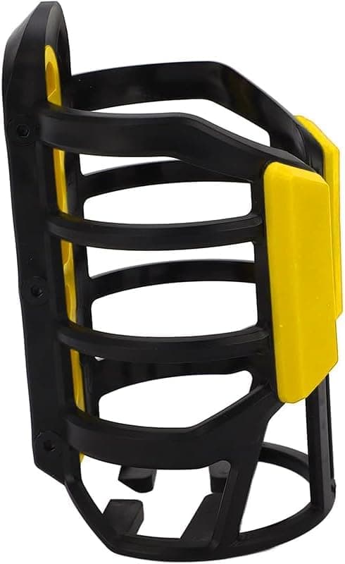 KaberTrade KaberTrade Adjustable Smart Bottle and Cup Holder - Specially Designed to Mount on Bike, Motorcycle, Scooter and Motorcycle (1 Piece, Yellow, Code:8447)