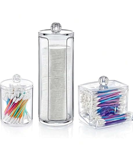 3 Pack Bathroom Vanity Organizer - Practical Organizers for Toiletries, Accessories, Small Items, Organize Space and Daily Access (W) Item container