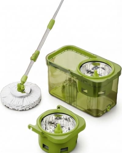 Mop with Bucket for Cleaning and Mopping Floors - Practical Kit to Facilitate Daily Cleaning and Keep Home Clean T Mop bucket set