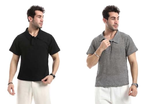 Red Circle Mens Bundle of 2 Ivory Dune Relaxed T-Shirt Bundle of 2 Ivory Dune Relaxed T-Shirt