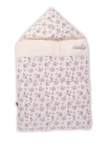 Junior Baby Girl Printed Fur Swaddling Blanket, 3 Months