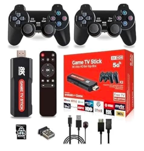 Game Console, Upgraded 8K 5G, 30000+ Retro Games, TV Video Game Console, Handheld Games, Birthday Gifts for Men Women Game TV stic