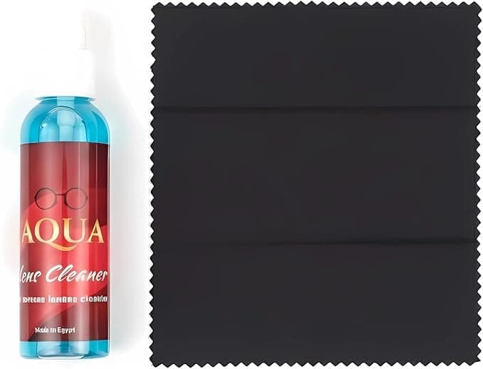 Glasses and Screen Cleaner Remove Fingerprints, Grease and Dust, Increase Image Clarity and Quality, Perfect for Cameras, Mobile & Laptop + Microfiber Cleaning Wipe. (2)