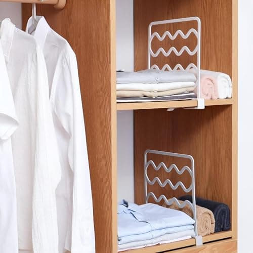 Multipurpose Closet Divider and Clothes Organizer for Scarves Ties and Towels Space Saving Wardrobe Management Accessory for Neat Accessory Storage Home organizers and storage