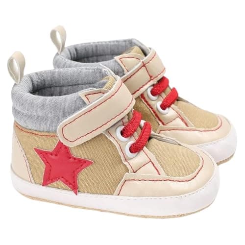 Mix&Max baby-boys Emboridered Star Sneakers Synthetic Fibers Sneaker Shoes