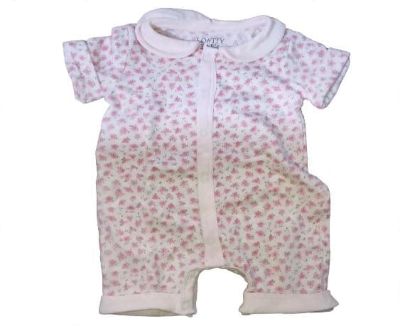 lovely land Baby Girls S/S Salopte with Flower print Shapewear Bodysuit (pack of 1)