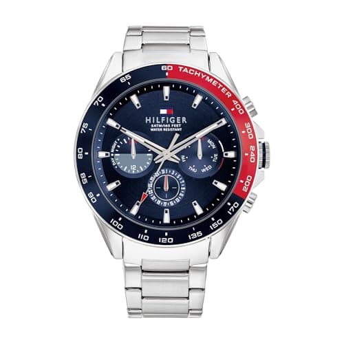 Tommy Hilfiger Owen Men's Blue Dial, Stainless Steel Watch - 1791968