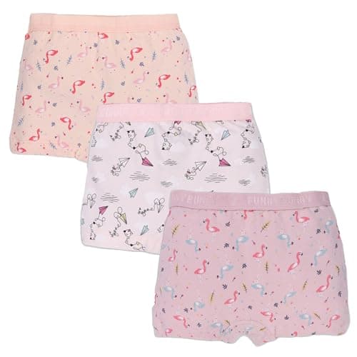 Funny Bunny Pack of 3 Girls' Cotton Hot Shorts Underwear Underpants