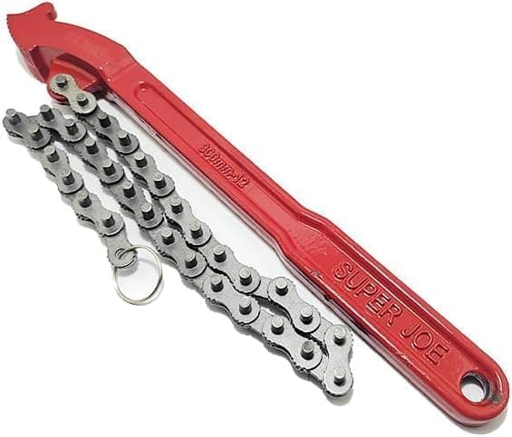 SACAR Oil Filter Clamp, Strong Chain, Durable and Resistant to Deformation (30cm Handle) Wrench