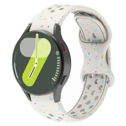 Sport Watch Strap for Samsung Galaxy Watch 7/6 Classic/Watch 5 Pro, 20mm Breathable Silicone Replacement Band for Galaxy Watch 4/3/Active 2