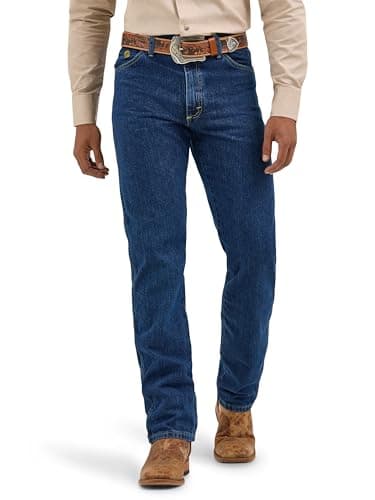 Wrangler George Strait Men's Cowboy Cut Jean, Dark Stone, 40W x 34L