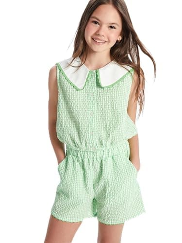 LC WAIKIKI Girl Peter Pan Collar Plaid Girls' Blouse