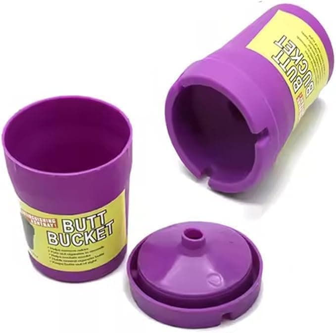 Portable Car Ashtray with Lid Smell Proof Smokeless (1 Piece) - aga