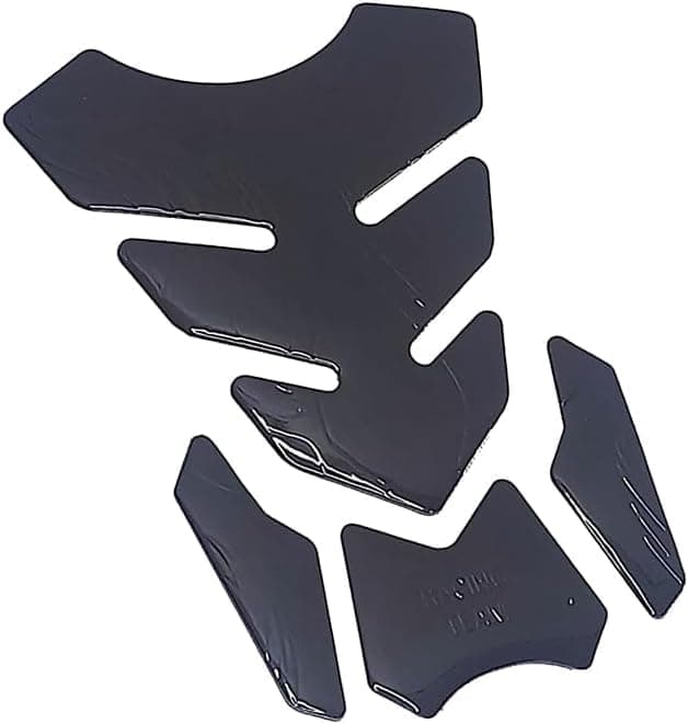KaberTrade 3D Motorcycle Gas Tank Protector Sport Design Anti-Scratch (1 Set of 4, Black, Code:8429) Sticker decal