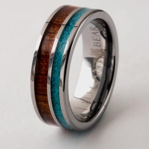 Elegant Bear Tungsten Ring A165