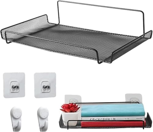 Metal Router Stand Strong Wall Mount to Improve Wire Management and Save Space Fits All Types of Routers and Modems, Durable and Easy to Install for Homes, Offices Storage rack