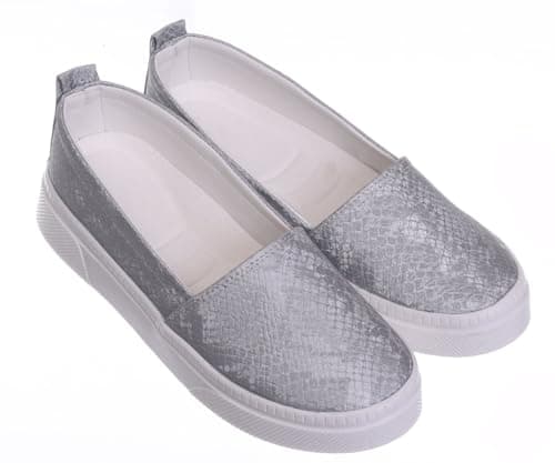 B&W womens B&W-W073-Grey Sneaker