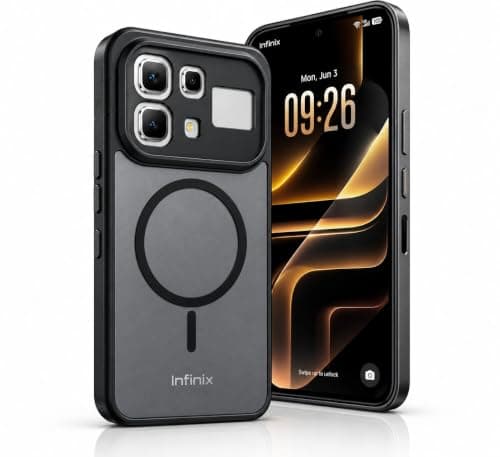 Premium Frosted Matte Magnetic Style Protective Case for Infinix Note 60 / Note 60 Pro Shockproof Slim TPU Cover, Camera Protection, Anti-Fingerprint, Not Support Wireless Charging Cellular phone case