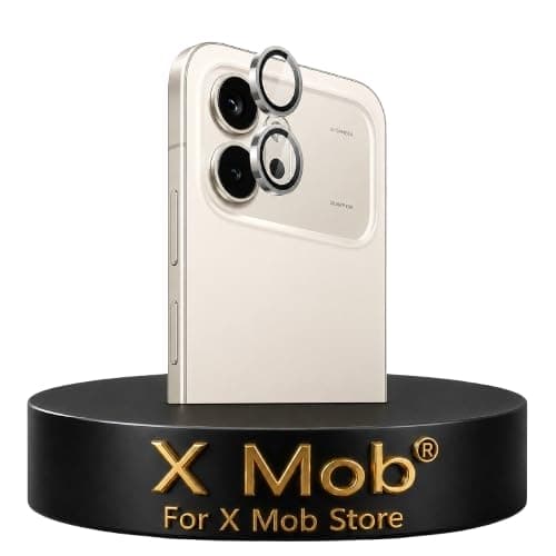 X Mob Camera Lens Protector for Honor 600 5G, Accessories, Camera Cover and Individual Metal Ring 9H Tempered Glass Screen Protector, Case Friendly, Scratch Resistant for Honor 600 (Silver)