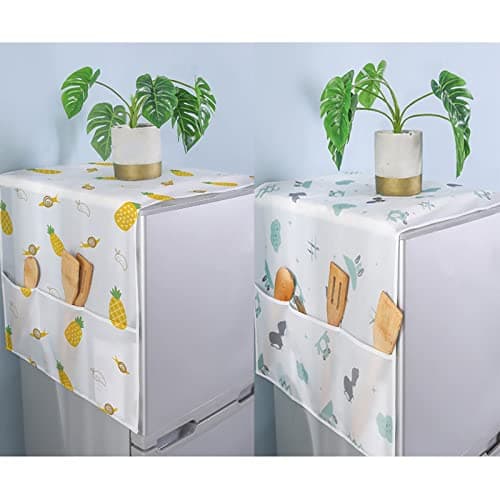 HAMON Washing machine dustproof cover 2 pieces 54 x 130 cm fridge cover washing machine dustproof refrigerator dust protection for washing machines, fridges, microwave ovens Home