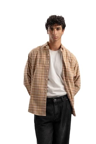 ASTK Mens Checkered Modern Shirt