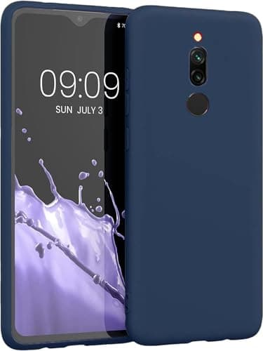 Generic Silicone Case Anti-Shockproof With A Modern, Streamlined Design And Inner Lining, Compatible With Xiaomi Redmi 8 (Navy) Cellular phone case