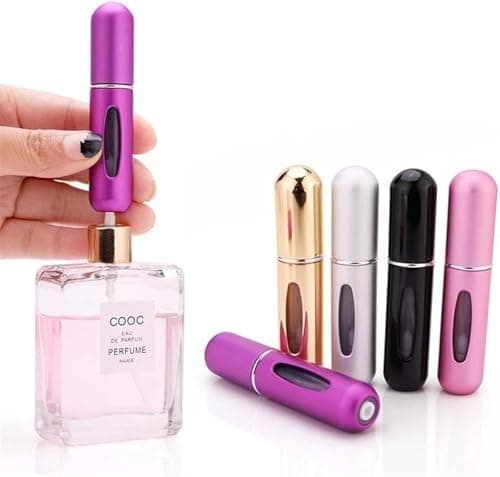Portable Travel Perfume - Refillable Perfume Atomizer - Mini Spray Bottle - Portable Atomizer Dispenser - Aroma Pump Can - Travel Accessories - 5ml Generic
