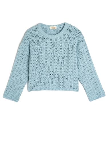 KOTON girls Knit Sweater Pullover Sweater (pack of 1)