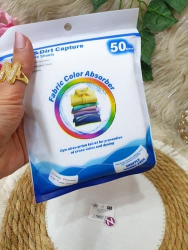 Color Protection Clothes Fading Wipes for Laundry 50 Sheets Absorb Dye and Maintain Color Fastness Suitable for Regular and Automatic Washing Machines for All Fabrics Laundry detergent