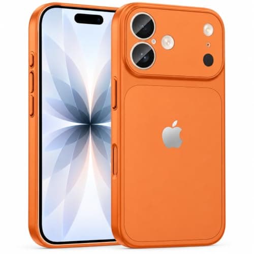 Converter Case(Compatible with iphone 17 | Premium Mag-Safe) Protective Cover Sleek Design (Compatible with iPhone 17 Pro / 17 Pro Max Series) Built-in Camera Protection (Orange) Cellular phone case
