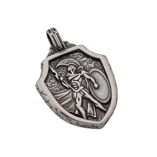 elegant bear S243 - Sparta Soldier Shield Pendant Charm
