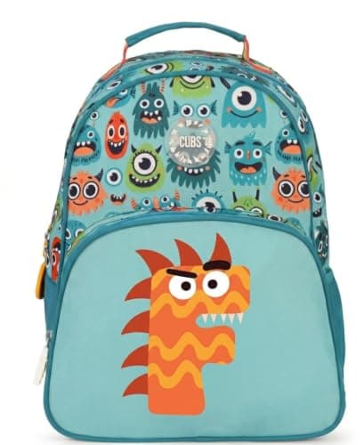 Cubs Mint Green Monsters Letter F Pre-School Backpack 20L