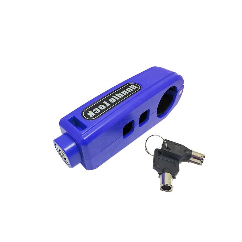 KaberTrade Safety Lock Anti-Theft Handlebar Safety Lock for Motorcycle Scooter Waterproof Safety (Blue Code:10289)
