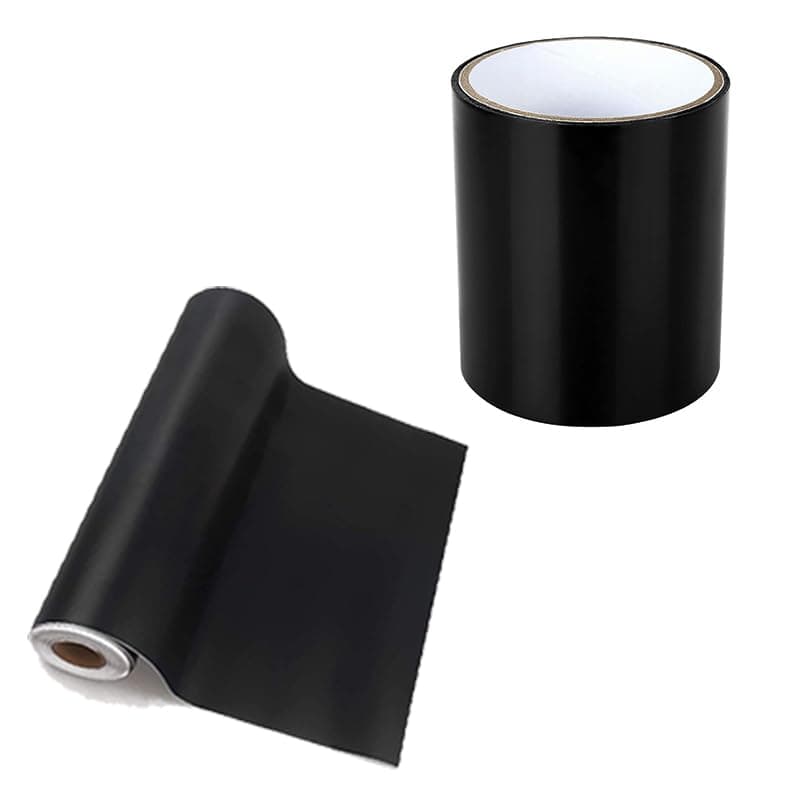 Car Vinyl Roll - Universal Car Wrap Sticker Roll for Appliances, Mobiles and More (Matte Black, 2 Meter Length, 10 cm Wide) - KaberTrade Sticker decal