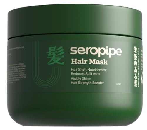 Seropipe Hair Mask – Deep Moisturizing & Anti-Frizz Treatment (225 ml) – Enriched with Biotin, Argan Oil, Castor Oil & Essential Fatty Acids