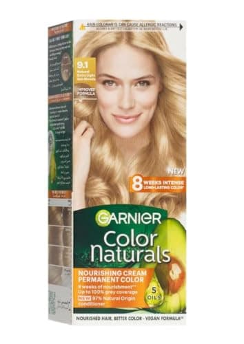 Garnier Color Naturals Permanent Hair Color 9.1 Extra Light Ash Blonde 112ml – Scratch & Win Pack Hair coloring agent