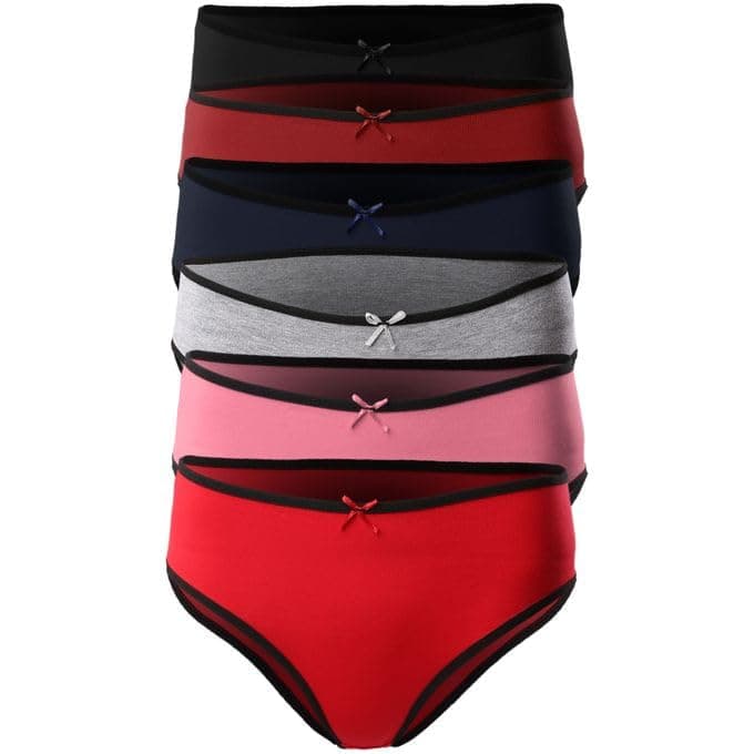 Mesery Set OF (6) Cotton Panties - Multicolor Shirt