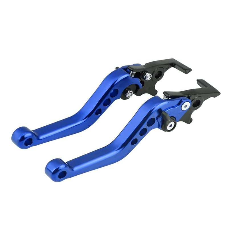 KaberTrade KaberTrade Brake and Clutch Handle Set for Motorcycle, Motorcycle, Scooter, Adjustable Arms (2 Piece Set, Blue, Code:10001) Handlebar grip
