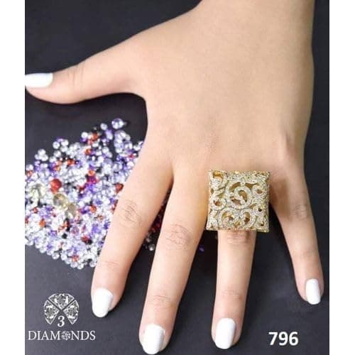 3 Diamonds 3370159539257 Wedding Ring for Women - Gold Plated