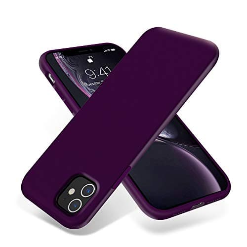 OTOFLY Compatible with iPhone 11 Case,Ultra Slim Fit iPhone Case Liquid Silicone Gel Cover with Full Body Protection Anti-Scratch Shockproof Case (Purple)