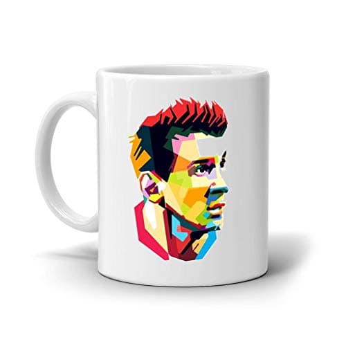 FMstyles Messi Photo Printed White Ceramic Mug Drinking cup