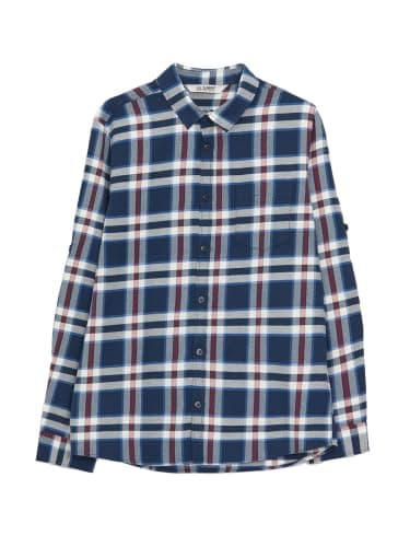 LC WAIKIKI Plaid Long Sleeve Boys' Shirt, 10-11 Years - Navy - S46913Z4-Ln6-1
