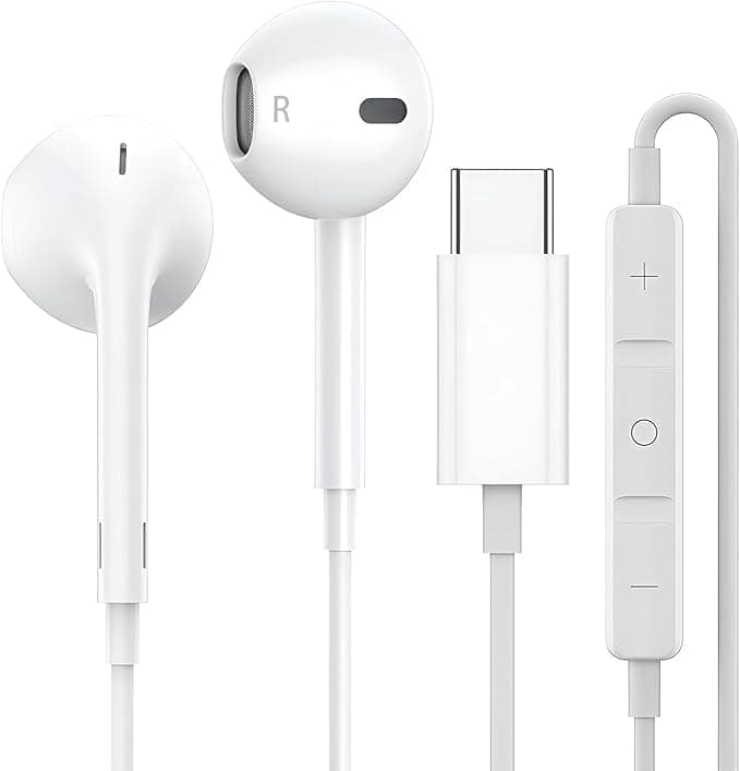 USB C Earbuds for Samsung Galaxy S22 Ultra S21 FE S20 A53 Type C Connector Headphones with Mic in Ear USB C Wired Headphones for iPad Pro 2021/2020 Pixel 3 2