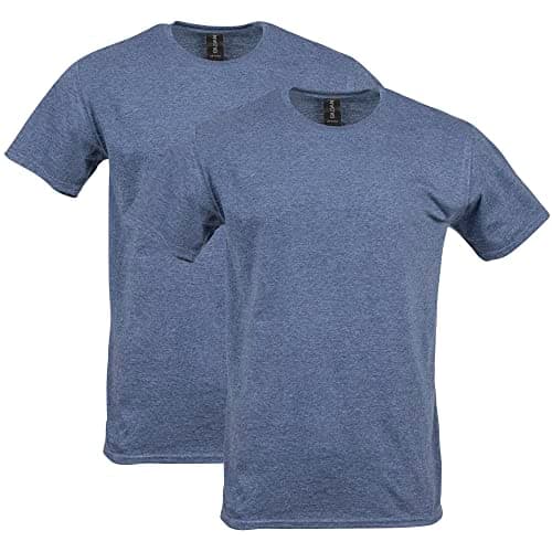 GILDAN Men's Shirt (Pack of 2), Heather Navy, XL