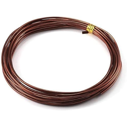 5m Craft Wire 2.5mm, Aluminium Craft Wire, Floral Wire, Aluminium Wire, Decorative Wire, Binding Wire for Floral Arrangements, DIY Craft Decoration, Jewellery Making, Wreath Making, Bronze