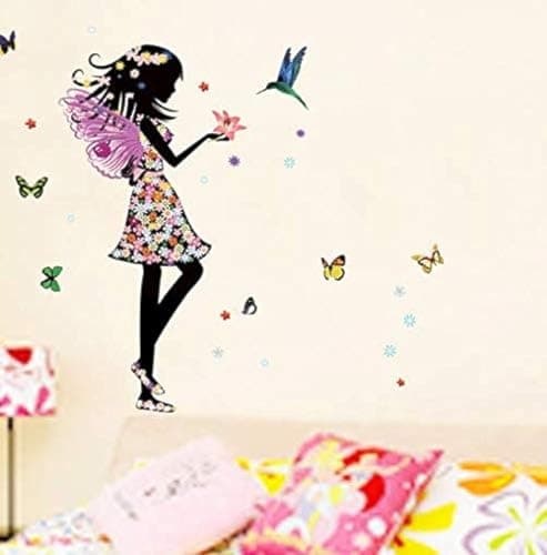 Children's Room Princess Little Girl Bedroom Bedside Background Decoration Cartoon Wall Sticker Sticker decal