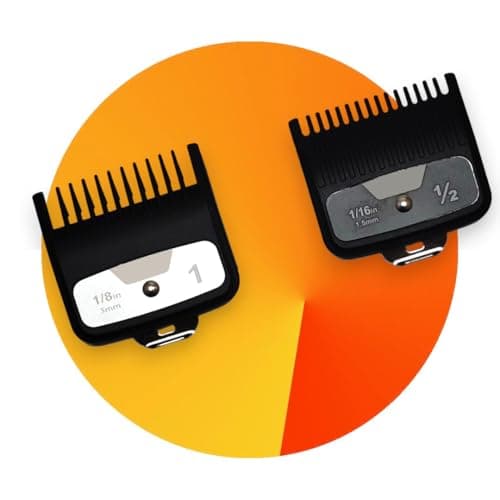 Hair Clipper Guide Combs 2 Pieces, 1/16" (1.5mm) and 1/8" (3mm), No.1/2 and #1