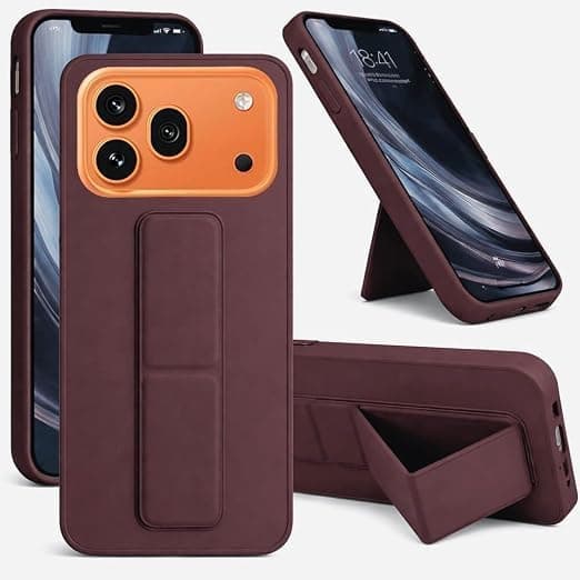 "Advanced Protective Case With Versatile Built in Kickstand (Compatible with Honor 600 Pro) and Premium Shock Absorbing, Precision Engineered Design That Meets All Your Daily Needs." (Wine Red) Cellular phone case